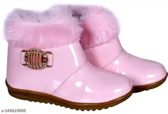 Boots for Girls (Pink, 18-21 Months)