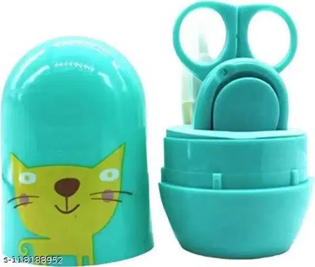 Plastic Manicure Pedicure Care Kit for Infants, Sea Green