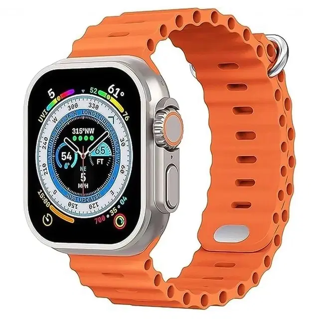 TecMarx Ultra Smart Watch – 2.19” Hd Display, 100+ Sports Modes & Bluetooth Calling With Metal Shield Orange