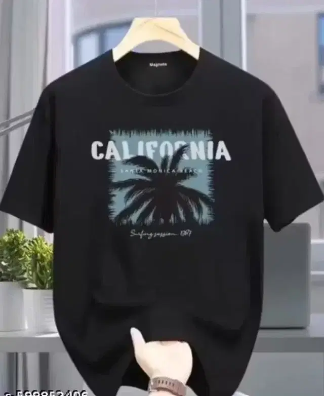 Poly Blend T-Shirts for Men, Black (M)