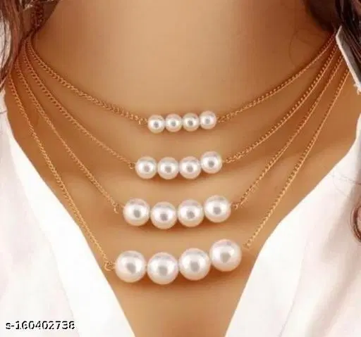 Trendy Urbanic Layered Real Necklace for Women And Girls