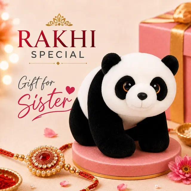 Panda Soft Toy 30 cm | Gift for Sister | Rakhi Special