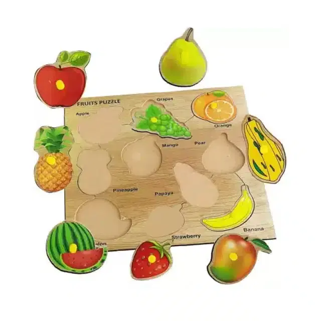Fruit Puzzle Board Game for Kids, Multicolor