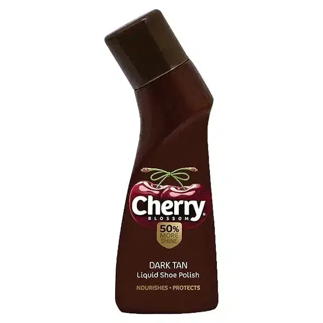 Cherry Blossom Dark Tan Liquid Shoe Polish 75 ml