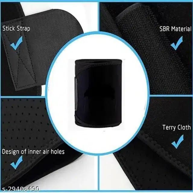 Sweat Belt for Unisex, Black, Free Size