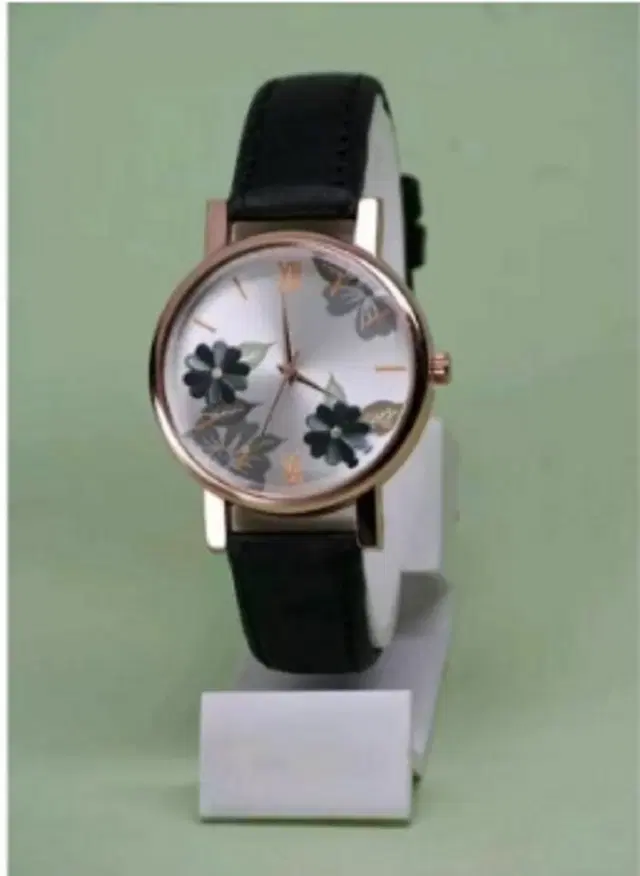 Leather Strap Analog Watch for Women & Girls (Multicolor)