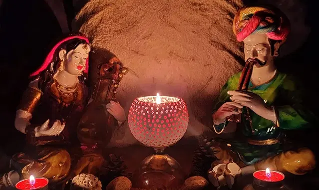 Floish Decor Premium Mosaic Glass Candle