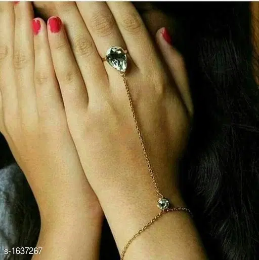 Alloy Bracelets for Women & Girls, White