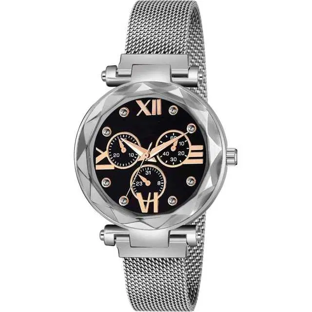 Casual Metal Analog Watch For Women (Silver) (MP-182)