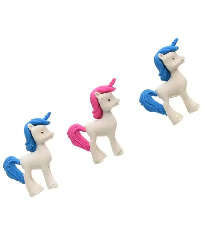 3D Designer Cute Cartoon Shape Erasers for Kids, Multicolor, Pack of 3