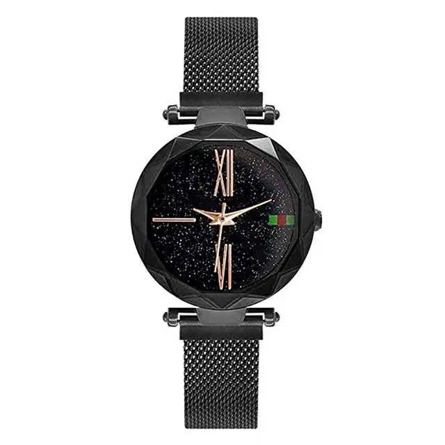 Casual Metal Analog Watch For Women (Black) (MP-109)