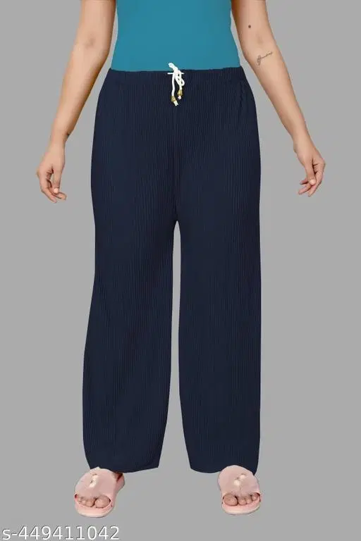 Palazzos for Women, Pack of 2 (Maroon, S)