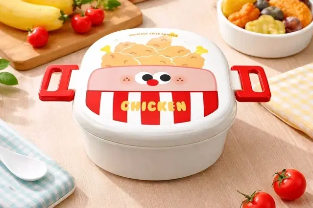 Chicken Lunch Box with Spoons