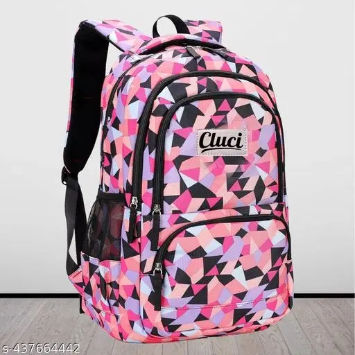 Canvas Backpack Bag, Pink