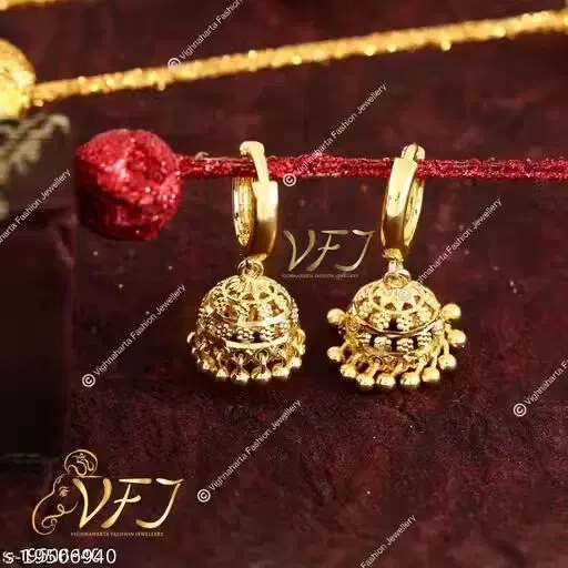 Womens Earrings & Studs Gold Alloy(Free Size)