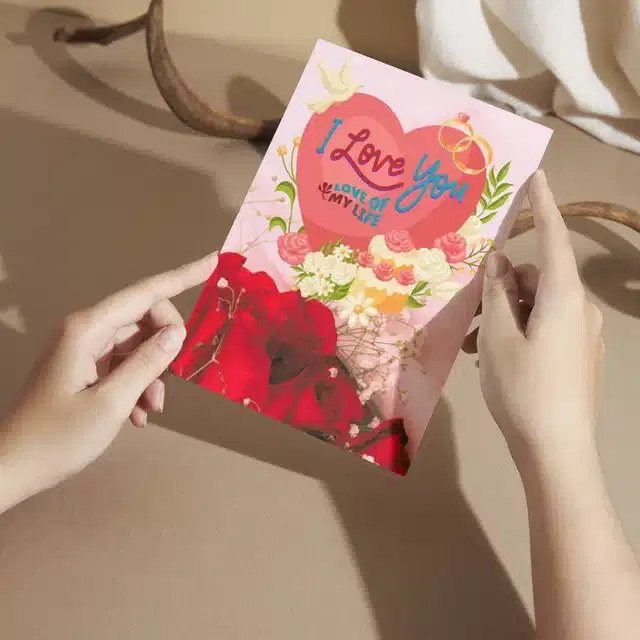 Valentine Day Greetings with Envelope, Multicolor