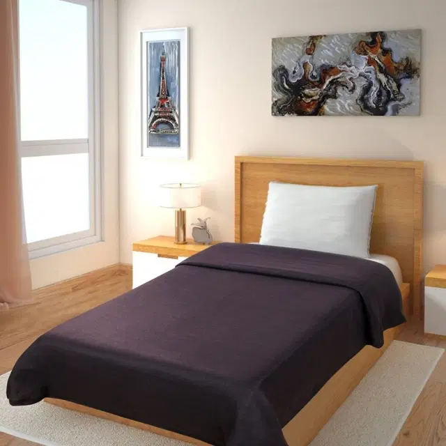 Fleece Blanket, Brown, 60x90 Inches