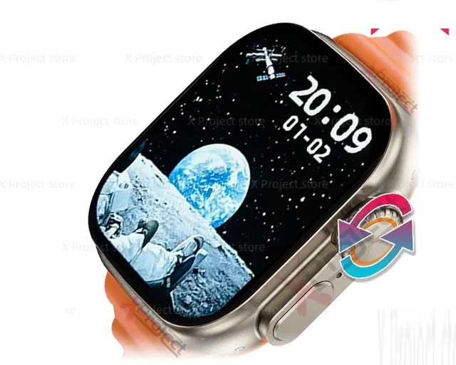 Nylon Strap Smart S8 Ultra Smart Watch for Men & Women, Orange