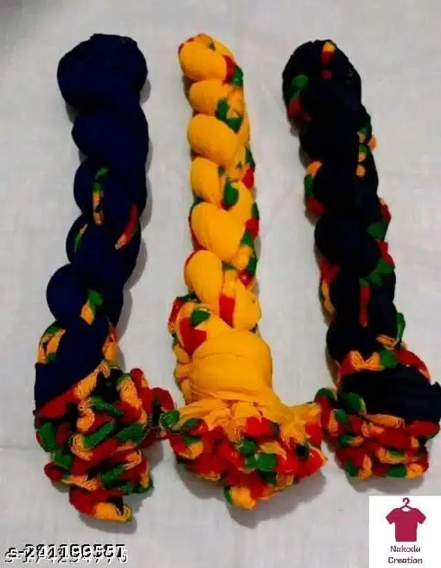 Dupatta for Women, Pack of 3 (Multicolor, 2 m)