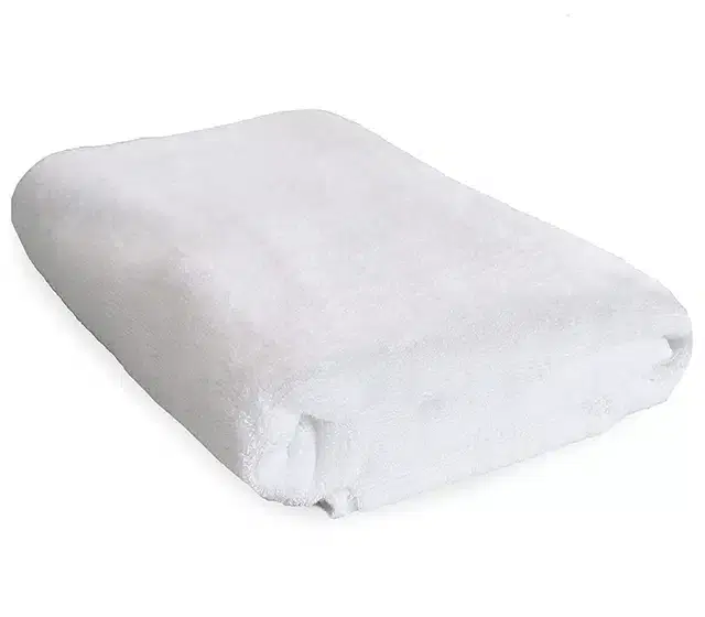 Cotton High Absorbent Antibacterial Bath Towels, White, 60x30 inches