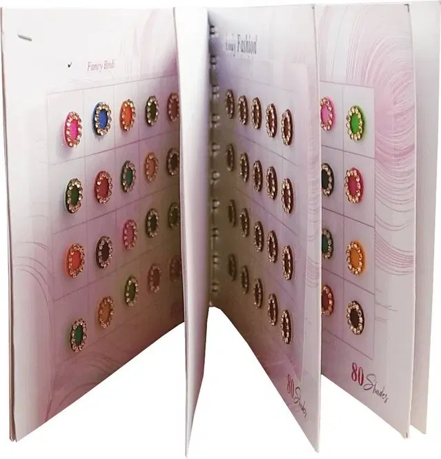 Designer Bridal & Karwa Chauth Bindi Set, 80 Multicolor, Pack Of 1