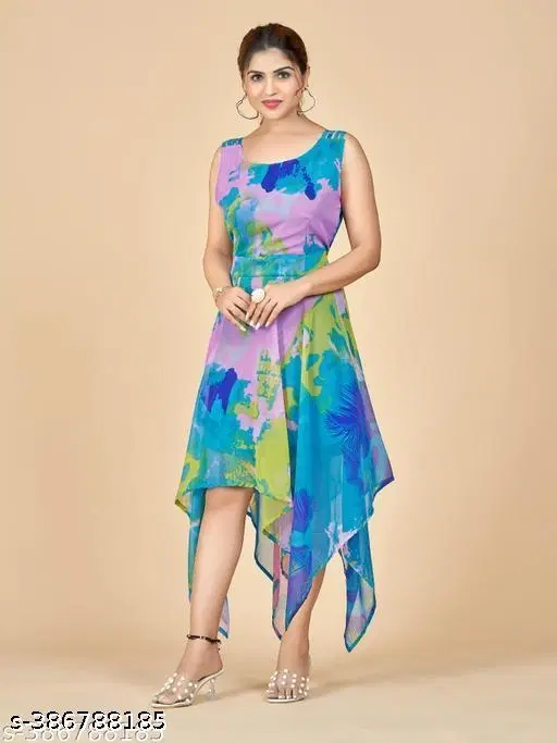 Printed One Piece (Blue, XS)