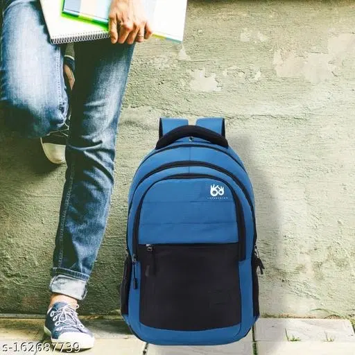 Nylon Backpack for Men & Women, Blue