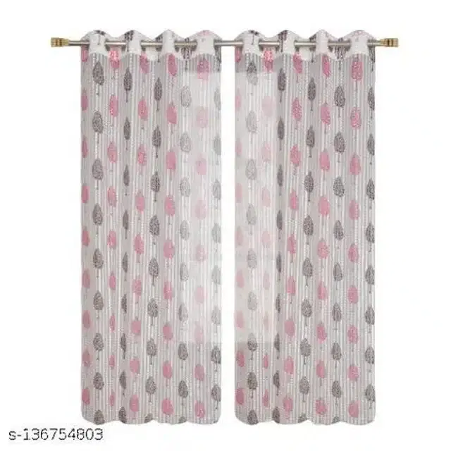 Curtains for Door, Multicolor, 5 Feet, Pack of 2