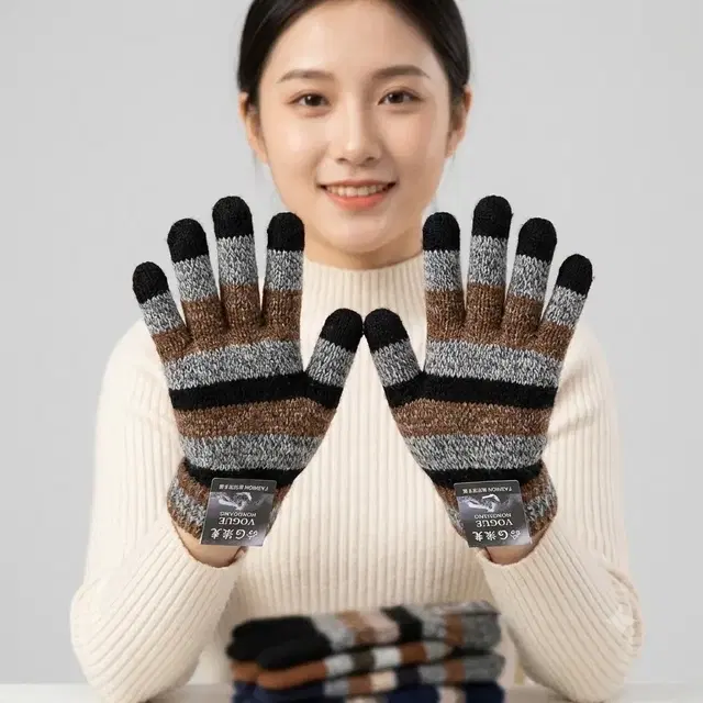 Woolen Gloves for Men (Assorted, Free Size)