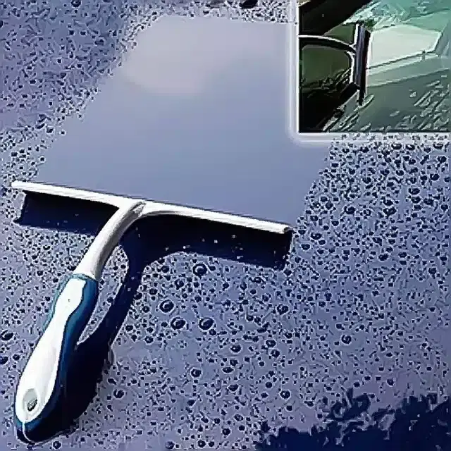 Plastic Mini Hand Wiper, White & Teal