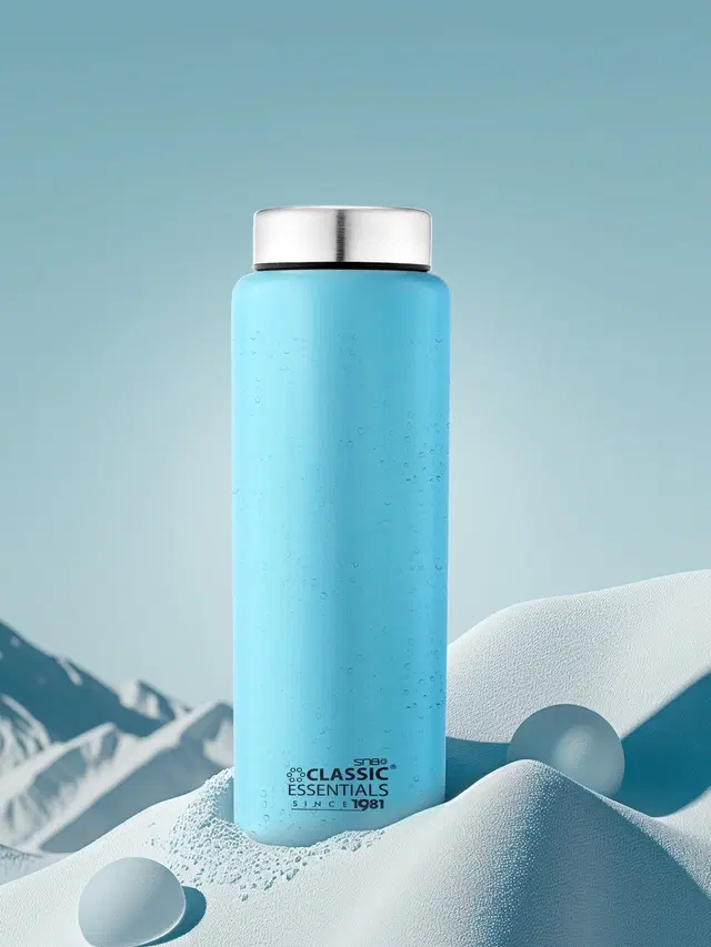Stainless Steel Water Bottles, Sky Blue, 1000 ml