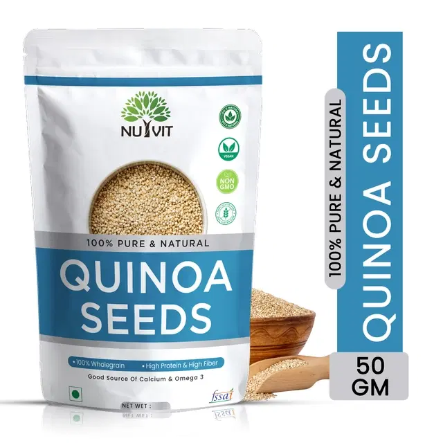 Nutvit Raw Unroasted White Quinoa, 50 g