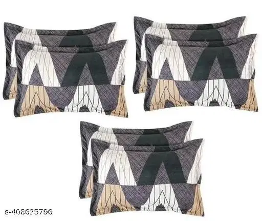 Cotton Pillow Covers, Multicolor, (18x28 inches), Pack of 6