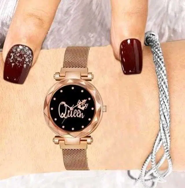 Analog Watch For Womens (Rose Gold) (WS-158)