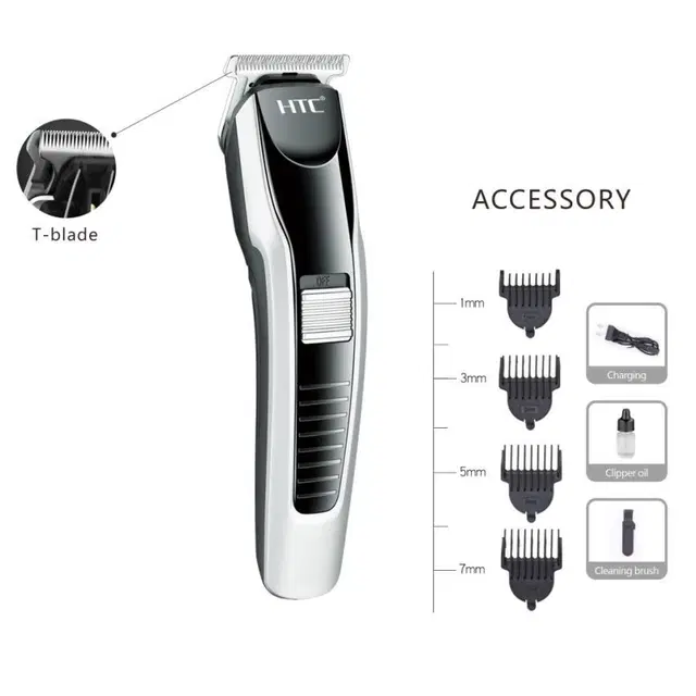 Professional Rechargeable Hair Trimmer for Men & Women, Black