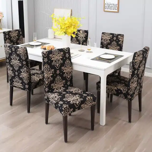 Polycotton Chair Cover, Multicolor, Pack of 6