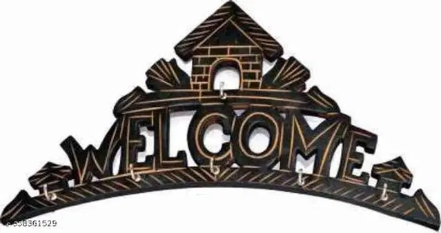 Wooden Key Holder, Brown