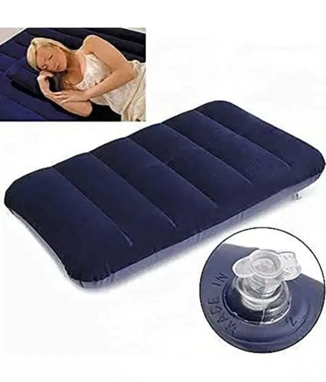 Soft Air Inflatable Travel Tourister Neck Pillow, Blue