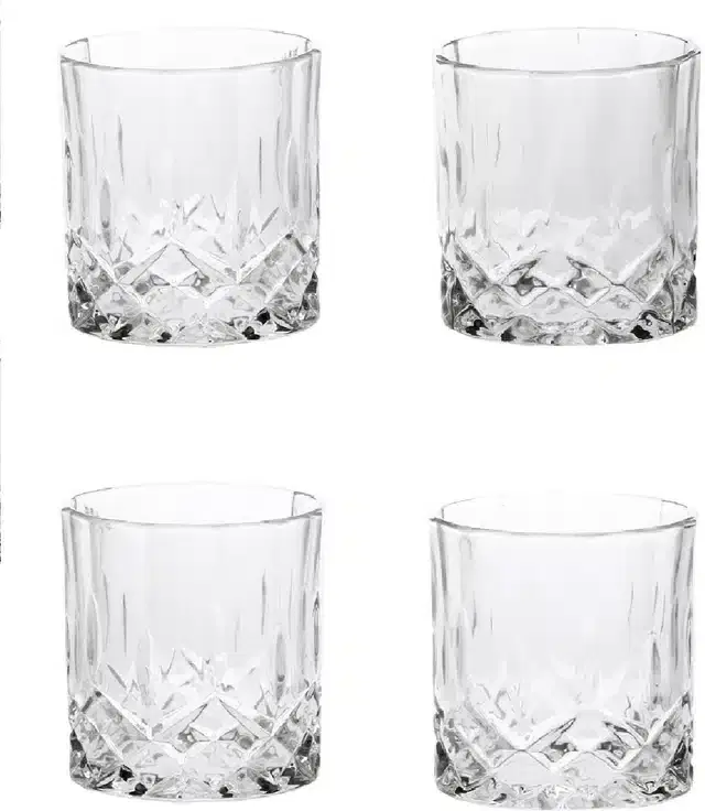 Fancy Water & Wine Glass, 200 ml, Pack of 4