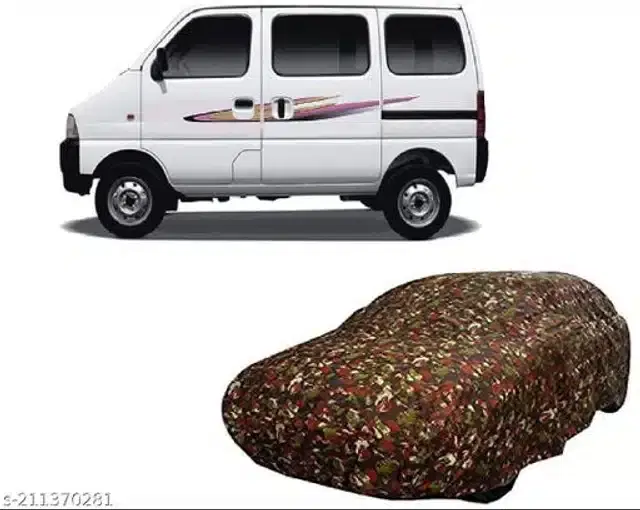 Taffeta Waterproof Car Cover for Maruti Suzuki EECO, Multicolor