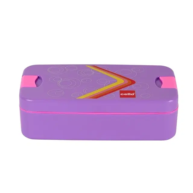 Cello Food Mate Lunch Box , Violet | Leak-Resistant | Easy To Carry | For Office, School & Travel