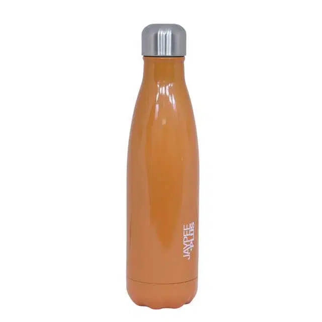 Alpha Stainless Steel Insulated 24 Hours Hot Or Cold Water Bottle, Orange, 500 ml, J-153