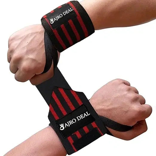 Wrist Support Straps for Gym Training ,(Red)