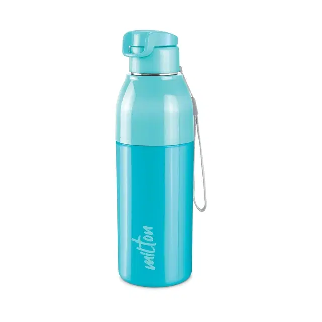 Milton Steel Convey 900 Insulated Inner Steel Water Bottle, 630 ml, Cyan, Pack of 1, Assorted