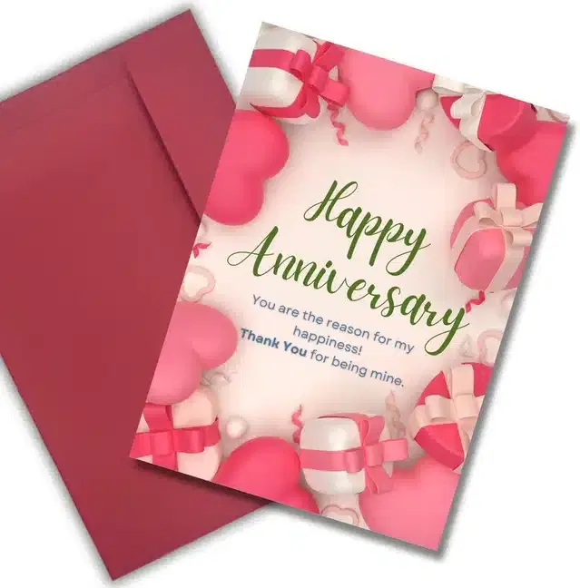 Anniversary Greeting Cards, Multicolor