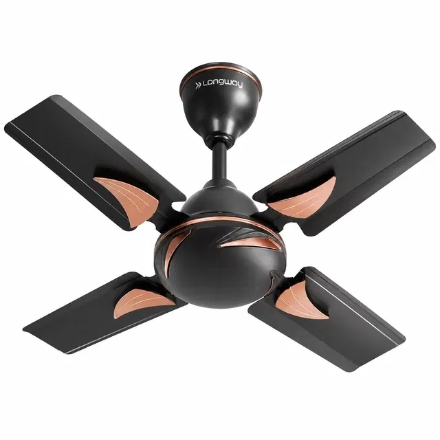 Longway Creta P1 600 mm 4 Blade Ceiling Fan, Ultra High Speed | Smoked Brown |