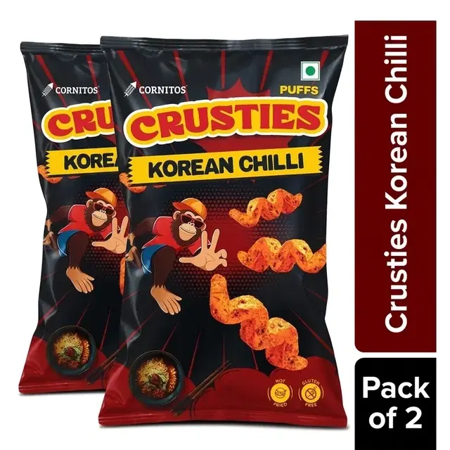 Cornitos Crusties Korean Chilli 50 g - Pack of 2