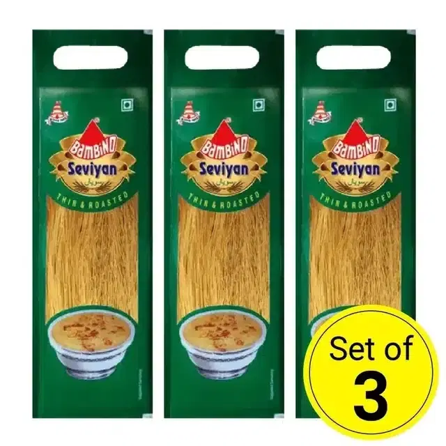 Bambino Thin Roasted Seviyan 3X120 g (Set Of 3)