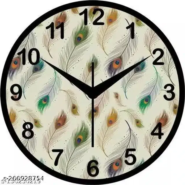 Designer Analog Wall Clock, Multicolor
