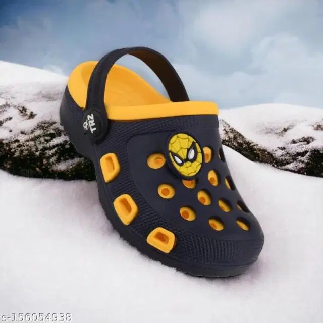 Clogs for Kids (Black & Yellow, 2-2.5 Years)